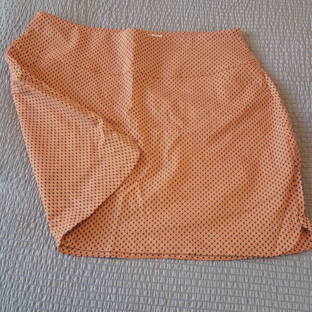 Lady Hagen Vibrant Orange and Black Skirt